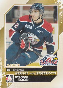 2010-11 In The Game Heroes and Prospects #90 Brandon Saad Front