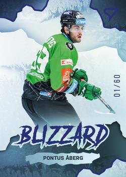 2022-23 SportZoo Tipsport ELH - Blizzard Limited Blue #BL-11 Pontus Åberg Front