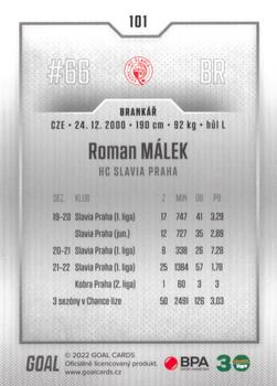 2022-23 Goal Chance Liga #101 Roman Malek Back