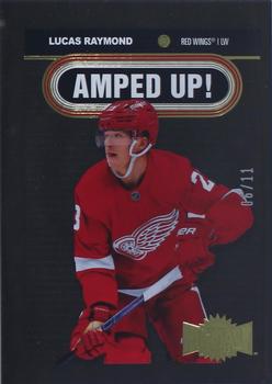 2021-22 SkyBox Metal Universe - Amped Up Gold #AU-14 Lucas Raymond Front