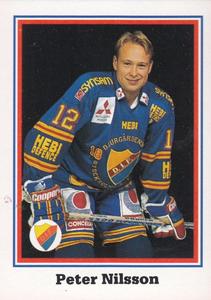 1993-94 Semic Elitserien (Swedish) Stickers #64 Peter Nilsson Front
