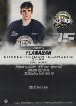 2022-23 Extreme Charlottetown Islanders (QMJHL) #NNO Jack Flanagan Back