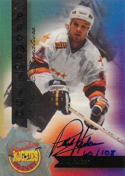 1994-95 Signature Rookies - Authentic Signatures Promos #38 Phil Huber Front
