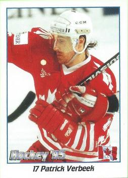 1995 Panini World Hockey Championship Stickers (Norwegian) #17 Pat Verbeek Front