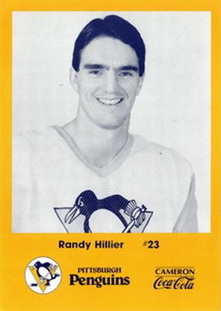 1986-87 Cameron Coca-Cola Pittsburgh Penguins #NNO Randy Hillier Front