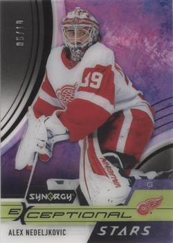 2021-22 Upper Deck Synergy - Exceptional Stars Black #ES-AN Alex Nedeljkovic Front