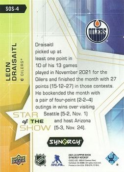 2021-22 Upper Deck Synergy - Star of the Show #SOS-4 Leon Draisaitl Back