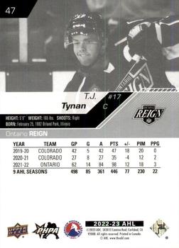 2022-23 Upper Deck AHL #47 T.J. Tynan Back