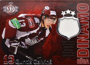 2009-10 Dinamo Riga - Game Used Jersey Shield #GG-2 Guntis Galvins Front