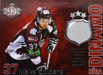 2009-10 Dinamo Riga - Game Used Jersey Shield #MI-2 Mike Iggulden Front