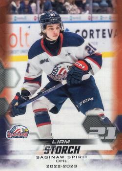 2022-23 Extreme Saginaw Spirit (OHL) #12 Liam Storch Front