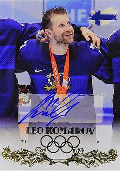 2022 AMPIR Olympic Games (Unlicensed) - Autograph #FIN19-1 Leo Komarov Front