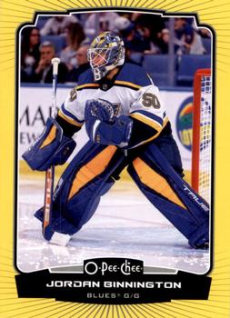 2022-23 O-Pee-Chee - Yellow Border #214 Jordan Binnington Front