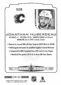 2022-23 O-Pee-Chee - Rainbow #508 Jonathan Huberdeau Back