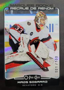 2022-23 O-Pee-Chee - Rainbow Black #563 Mads Sogaard Front