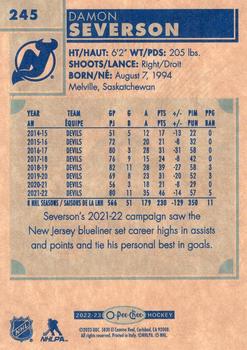 2022-23 O-Pee-Chee - Retro #245 Damon Severson Back