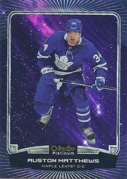 2022-23 O-Pee-Chee - O-Pee-Chee Platinum Previews Cosmic #P-AM Auston Matthews Front