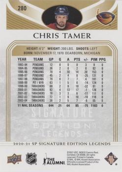 2020-21 SP Signature Edition Legends - Gold Foil #280 Chris Tamer Back