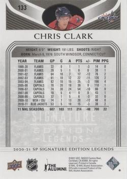2020-21 SP Signature Edition Legends - Black #133 Chris Clark Back