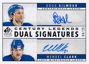 2020-21 SP Signature Edition Legends - Century Legends Signatures Dual #CL2-CG Doug Gilmour / Wendel Clark Front
