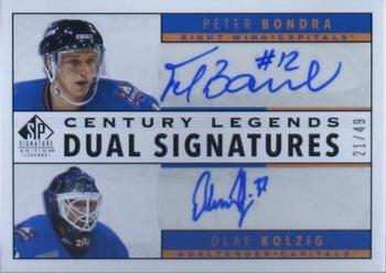 2020-21 SP Signature Edition Legends - Century Legends Signatures Dual #CL2-KB Peter Bondra / Olaf Kolzig Front