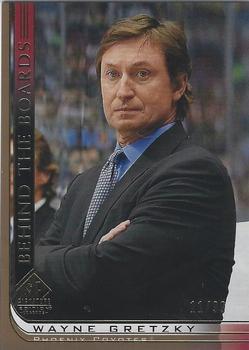 2020-21 SP Signature Edition Legends - Behind the Boards Gold Foil #BB-1 Wayne Gretzky Front