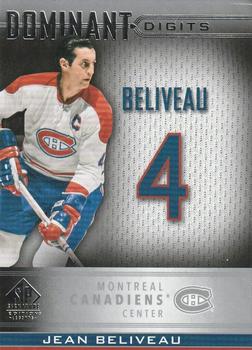 2020-21 SP Signature Edition Legends - Dominant Digits #DD-49 Jean Beliveau Front