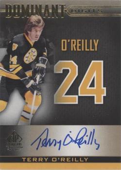 2020-21 SP Signature Edition Legends - Dominant Digits Gold Foil Autographs #DD-28 Terry O'Reilly Front