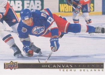 2020-21 SP Signature Edition Legends - UD Canvas Legends #C-95 Teemu Selanne Front