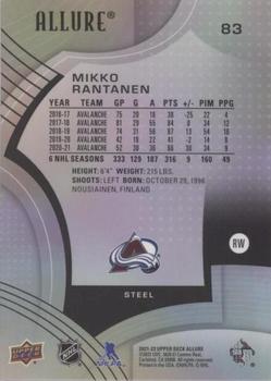 2021-22 Upper Deck Allure - Steel #83 Mikko Rantanen Back