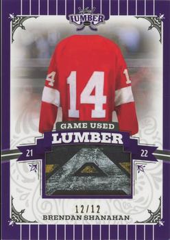 2021-22 Leaf Lumber - Game Used Lumber Purple #GUL-BS1 Brendan Shanahan Front