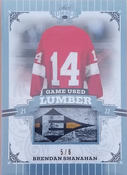 2021-22 Leaf Lumber - Game Used Lumber Platinum #GUL-BS1 Brendan Shanahan Front