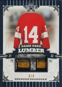 2021-22 Leaf Lumber - Game Used Lumber Navy Blue #GUL-BS1 Brendan Shanahan Front