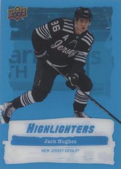 2022-23 Upper Deck - Highlighters #HL-19 Jack Hughes Front