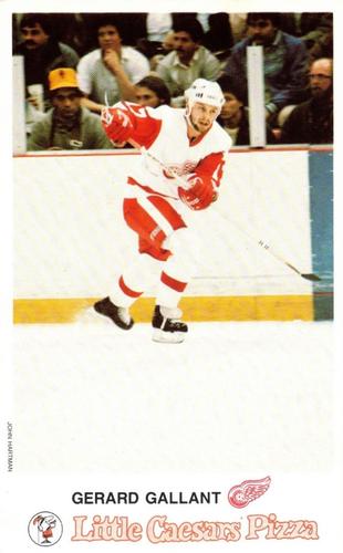 1986-87 Little Caesars Detroit Red Wings #NNO Gerard Gallant Front