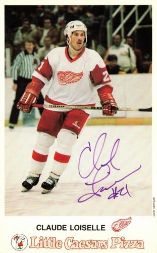 1985-86 Little Caesars Detroit Red Wings #NNO Claude Loiselle Front