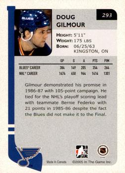 2004-05 In The Game Franchises US West - SportsFest Chicago #293 Doug Gilmour Back