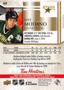 2023 Upper Deck Tim Hortons Legends #60 Mike Modano Back