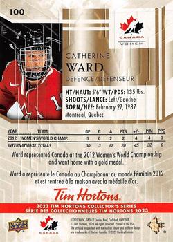 2023 Upper Deck Tim Hortons Legends #100 Catherine Ward Back