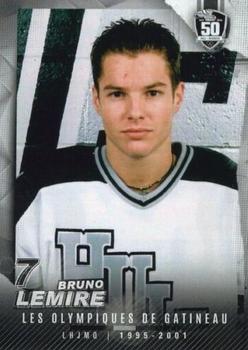 2022-23 Extreme Gatineau Olympiques (QMJHL) 50th Anniversary Set #2 #NNO Bruno Lemire Front