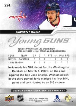 2023-24 Upper Deck #224 Vincent Iorio Back