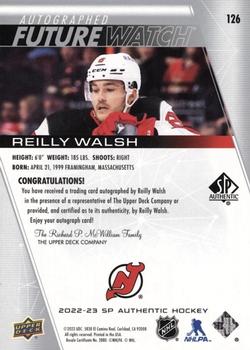 2022-23 SP Authentic #126 Reilly Walsh Back