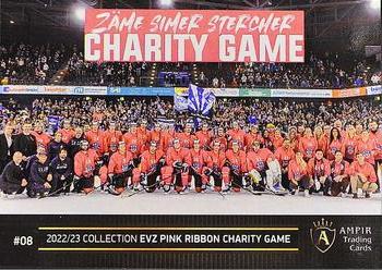 2022-23 AMPIR EV Zug (Unlicensed) - Pink Ribbon Charity Game #08 Dario Allenspach Back