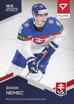 2023 SportZoo Live Hockey Slovakia #L-09 Simon Nemec Front