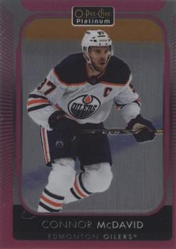 2021-22 O-Pee-Chee Platinum - Matte Pink #1 Connor McDavid Front