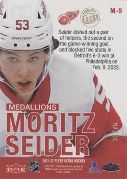 2021-22 Ultra - Medallions Titian Achievement #M-9 Moritz Seider Back