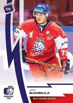 2022-23 Moje karticky Czech Ice Hockey Team #2 Jan Bambula Front