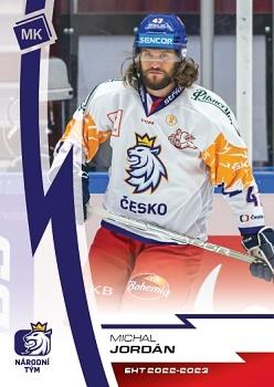 2022-23 Moje karticky Czech Ice Hockey Team #20 Michal Jordan Front