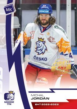 2022-23 Moje karticky Czech Ice Hockey Team - First Day Issue #20 Michal Jordan Front
