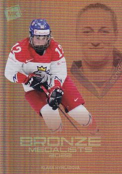 2022-23 Moje karticky Czech Ice Hockey Team - Bronze Medalists Women 2022 #BM-12 Klara Hymlarova Front